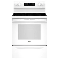 Whirlpool 30" 5.3 Cu. Ft. Fan Convection Freestanding Electric Air Fry Range (YWFES5030RW) - White