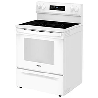 Whirlpool 30" 5.3 Cu. Ft. Fan Convection Freestanding Electric Air Fry Range (YWFES5030RW) - White