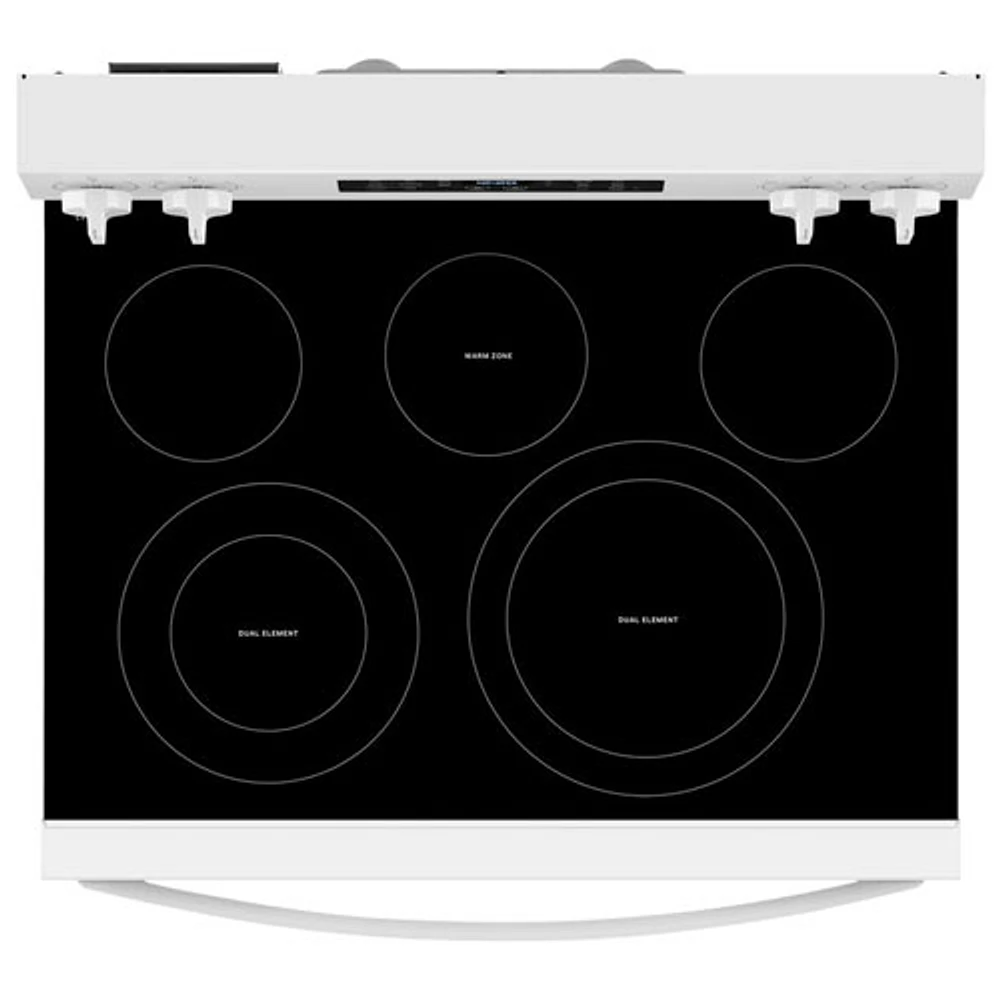 Whirlpool 30" 5.3 Cu. Ft. Fan Convection Freestanding Electric Air Fry Range (YWFES5030RW) - White