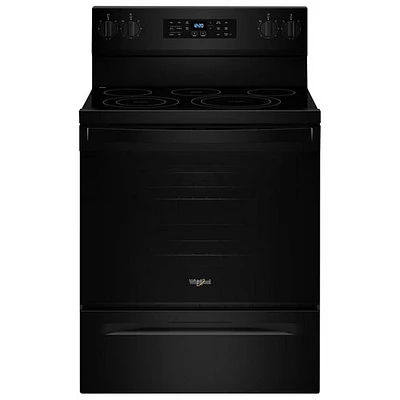 Whirlpool 30" 5.3 Cu. Ft. Fan Convection Freestanding Electric Air Fry Range (YWFES5030RB) - Black