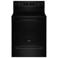 Whirlpool 30" 5.3 Cu. Ft. Fan Convection Freestanding Electric Air Fry Range (YWFES5030RB) - Black