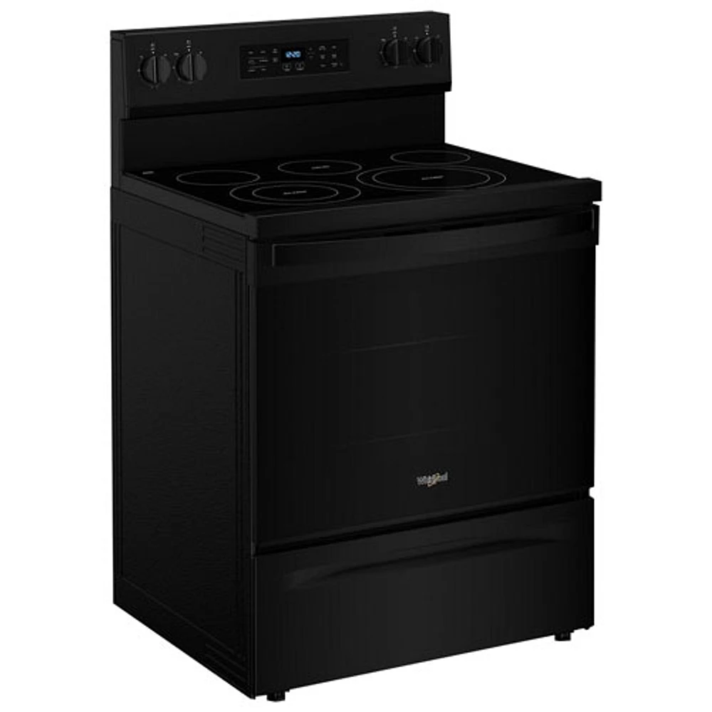 Whirlpool 30" 5.3 Cu. Ft. Fan Convection Freestanding Electric Air Fry Range (YWFES5030RB) - Black