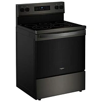 Whirlpool 30" 5.3 Cu. Ft. Fan Convection Electric Air Fry Range (YWFES5030RV) - Black-on-Stainless