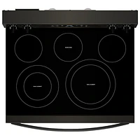 Whirlpool 30" 5.3 Cu. Ft. Fan Convection Electric Air Fry Range (YWFES5030RV) - Black-on-Stainless