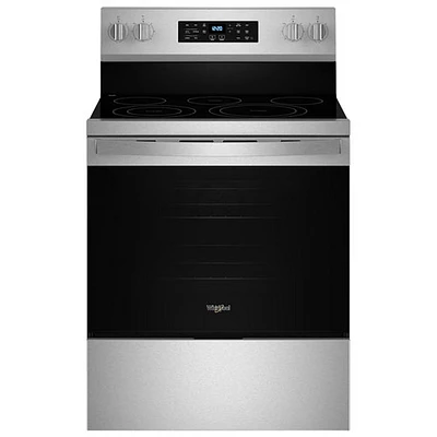 Cuisinière électrique avec convection par ventilateur et friture à l'air chaud 5,3 pi³ 30 po de Whirlpool (YWFES5030RZ) - Acier inoxydable