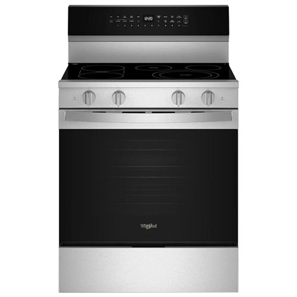 Cuisinière électrique à convection véritable 5,3 pi³ 30 po de Whirlpool (YWFES7530RZ) - Acier inoxydable résistant aux traces de doigts