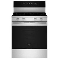 Cuisinière électrique à convection véritable 5,3 pi³ 30 po de Whirlpool (YWFES7530RZ) - Acier inoxydable résistant aux traces de doigts