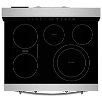 Cuisinière électrique à convection véritable 5,3 pi³ 30 po de Whirlpool (YWFES7530RZ) - Acier inoxydable résistant aux traces de doigts