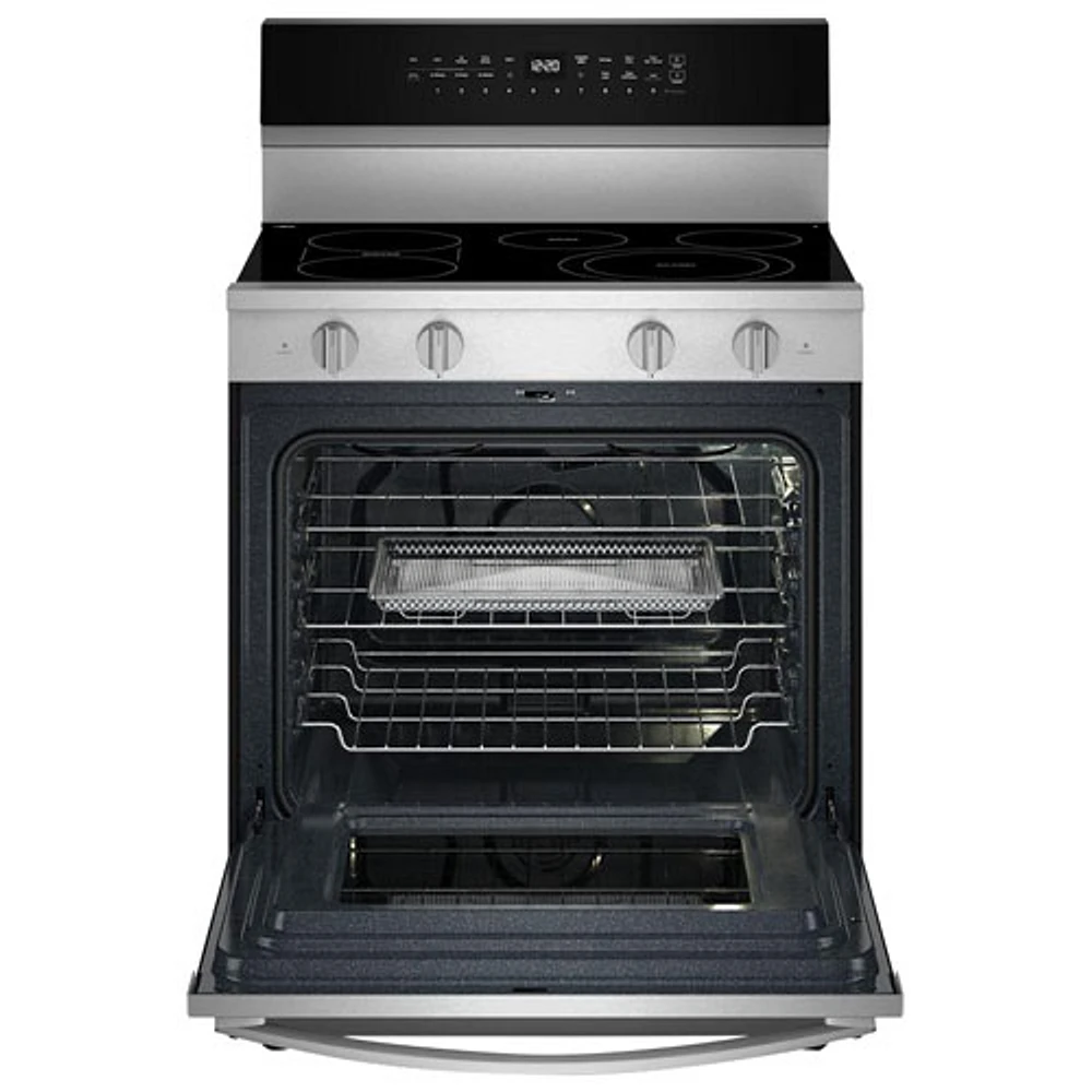 Cuisinière électrique à convection véritable 5,3 pi³ 30 po de Whirlpool (YWFES7530RZ) - Acier inoxydable résistant aux traces de doigts