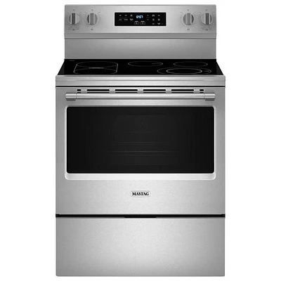 Maytag 30" 5.3 Cu. Ft. Self-Clean Electric Air Fry Range (YMFES6030RZ) - Fingerprint Resistant Stainless Steel