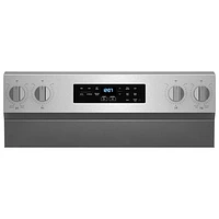 Cuisinière électrique avec four autonettoyant et friture à l'air chaud 5,3 pi³ 30 po de Maytag (YMFES6030RZ) - Acier inoxydable résistant aux traces de doigts