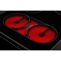 Cuisinière électrique avec four autonettoyant et friture à l'air chaud 5,3 pi³ 30 po de Maytag (YMFES6030RZ) - Acier inoxydable résistant aux traces de doigts