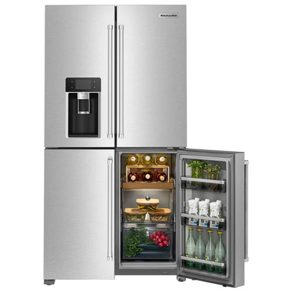 KitchenAid 36" 19.2 Cu. Ft. French Door Refrigerator (KRQC736RPS) - Stainless Steel