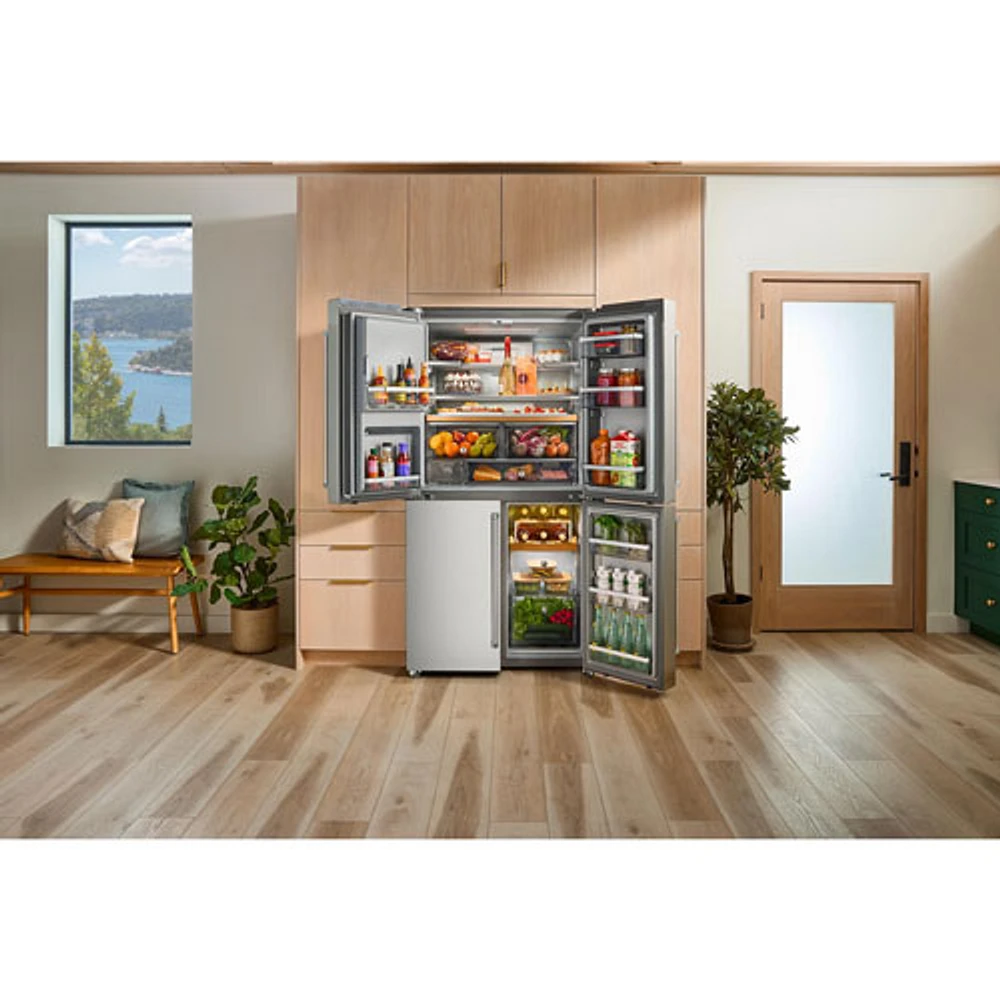 KitchenAid 36" 19.2 Cu. Ft. French Door Refrigerator (KRQC736RPS) - Stainless Steel