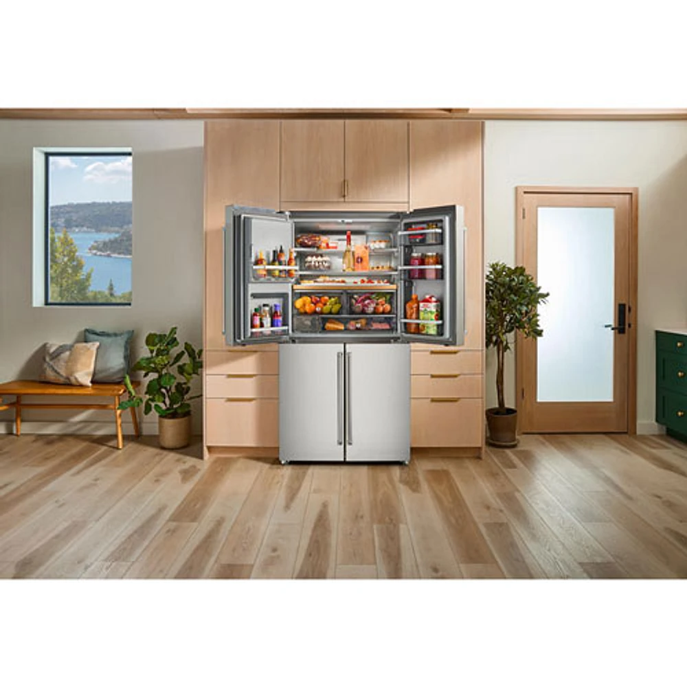 KitchenAid 36" 19.2 Cu. Ft. French Door Refrigerator (KRQC736RPS) - Stainless Steel