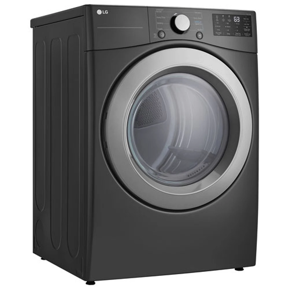 LG 7.4 Cu. Ft. Electric Dryer (DLE3470M) - Middle Black