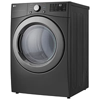 LG 7.4 Cu. Ft. Electric Dryer (DLE3470M) - Middle Black