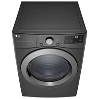 LG 7.4 Cu. Ft. Electric Dryer (DLE3470M) - Middle Black