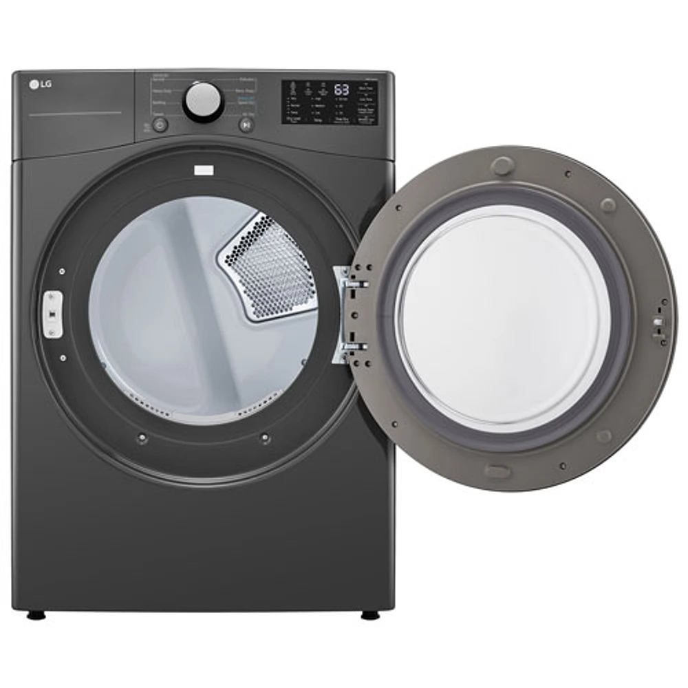 LG 7.4 Cu. Ft. Electric Dryer (DLE3470M) - Middle Black