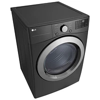 LG 7.4 Cu. Ft. Electric Dryer (DLE3470M) - Middle Black