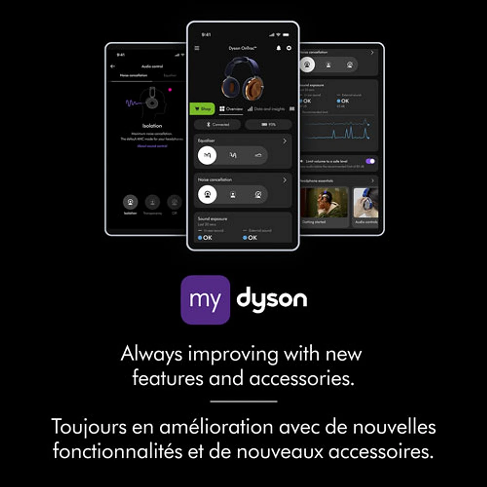 Casque d'écoute Bluetooth à suppression du bruit OnTrac de Dyson