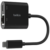 Belkin Connect 2-In-1 100W USB-C to Ethernet & Charge Adapter (INC019btBK)