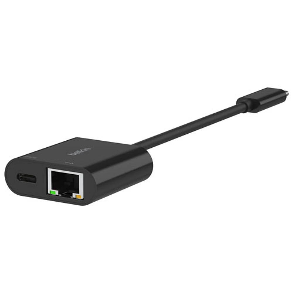 Belkin Connect 2-In-1 100W USB-C to Ethernet & Charge Adapter (INC019btBK)