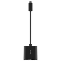 Belkin Connect 2-In-1 100W USB-C to Ethernet & Charge Adapter (INC019btBK)