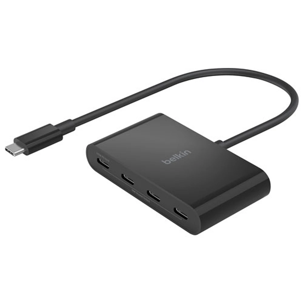 Belkin 4-Port USB-C Hub with Power Delivery (AVC018BTBK)