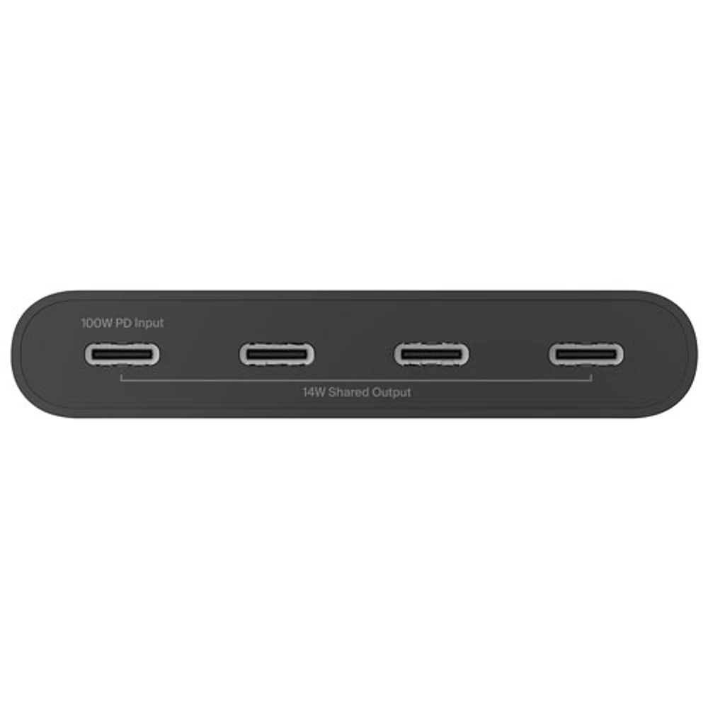 Belkin 4-Port USB-C Hub with Power Delivery (AVC018BTBK)