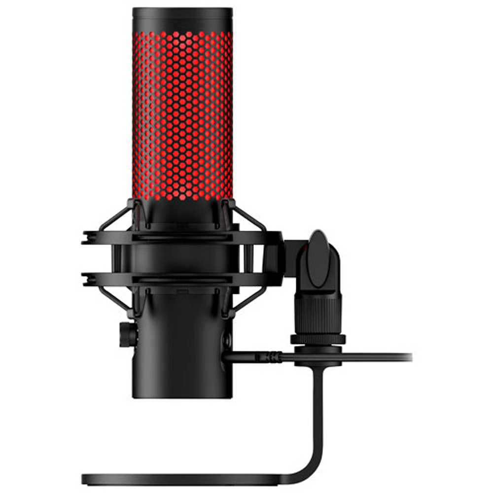 HyperX QuadCast 2 Gaming USB Microphone - Black/Red