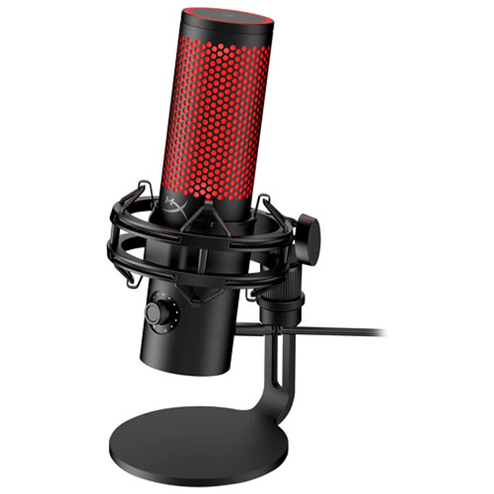 HyperX QuadCast 2 Gaming USB Microphone - Black/Red