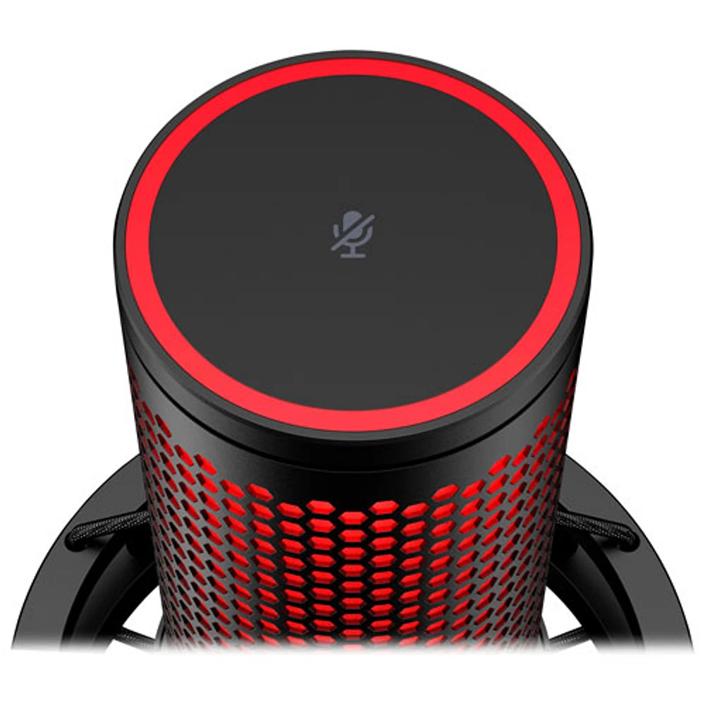 HyperX QuadCast 2 Gaming USB Microphone - Black/Red