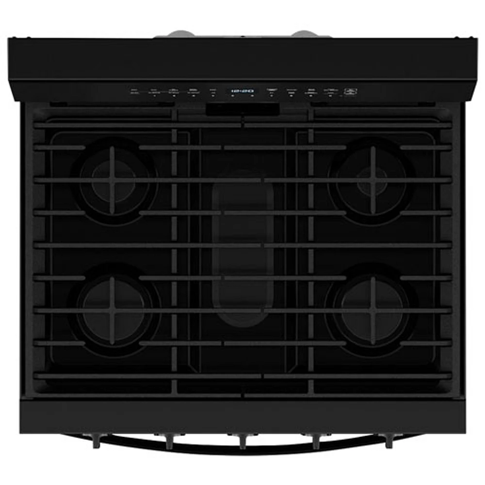 Whirlpool 30" 5.0 Cu. Ft. True Convection 5-Burner Freestanding Gas Range (WFGS7530RB) - Black