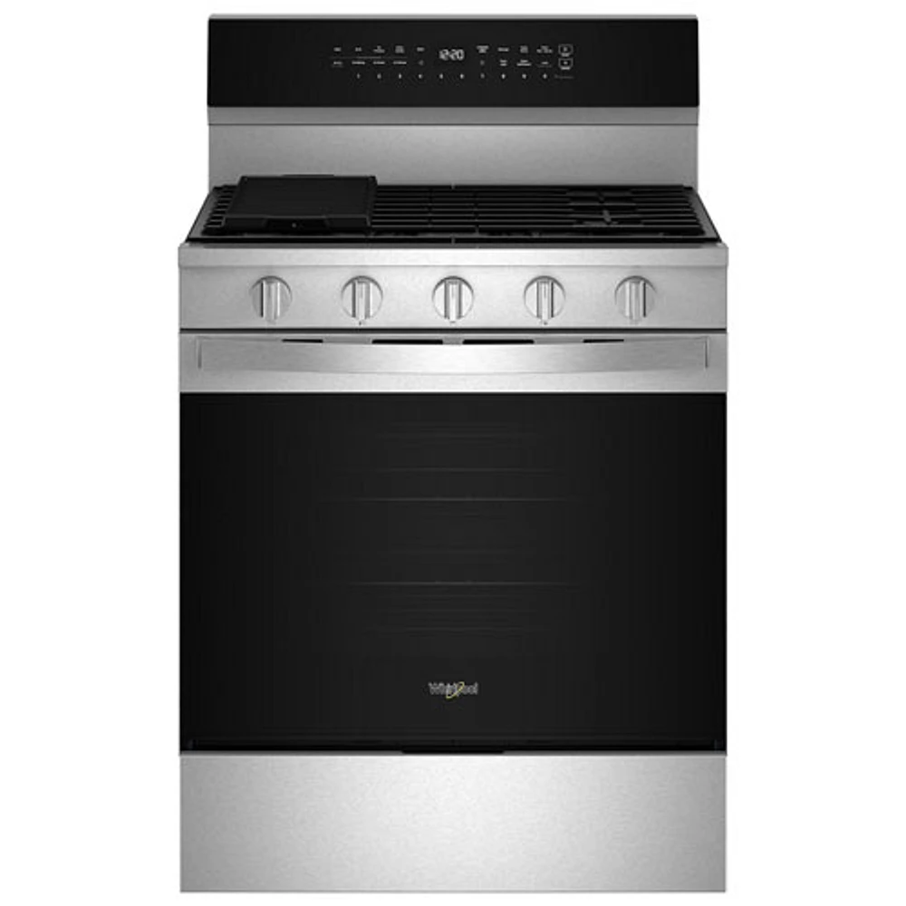 Whirlpool 30" 5.0 Cu. Ft. True Convection 5-Burner Freestanding Gas Range (WFGS7530RZ) - Stainless Steel