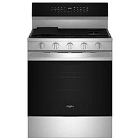 Whirlpool 30" 5.0 Cu. Ft. True Convection 5-Burner Freestanding Gas Range (WFGS7530RZ) - Stainless Steel