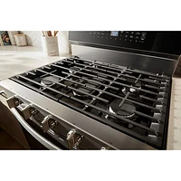 Whirlpool 30" 5.0 Cu. Ft. True Convection 5-Burner Freestanding Gas Range (WFGS7530RZ) - Stainless Steel