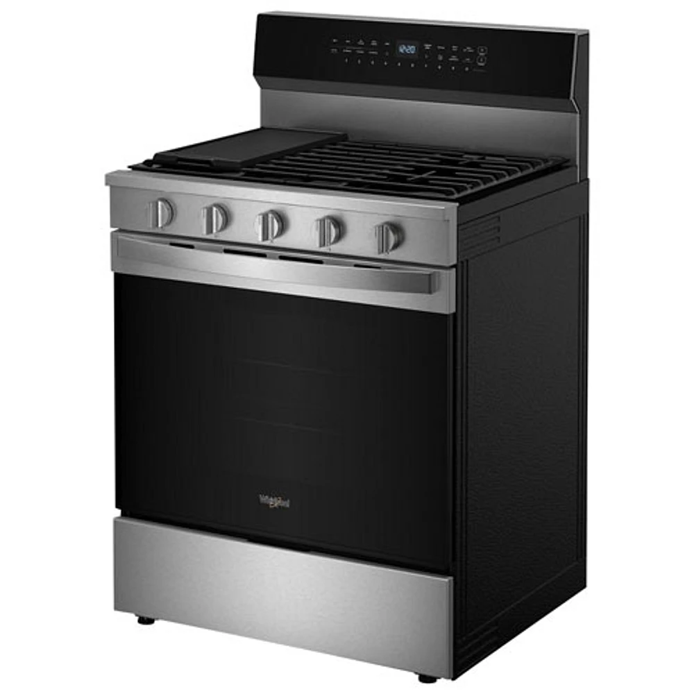 Whirlpool 30" 5.0 Cu. Ft. True Convection 5-Burner Freestanding Gas Range (WFGS7530RZ) - Stainless Steel