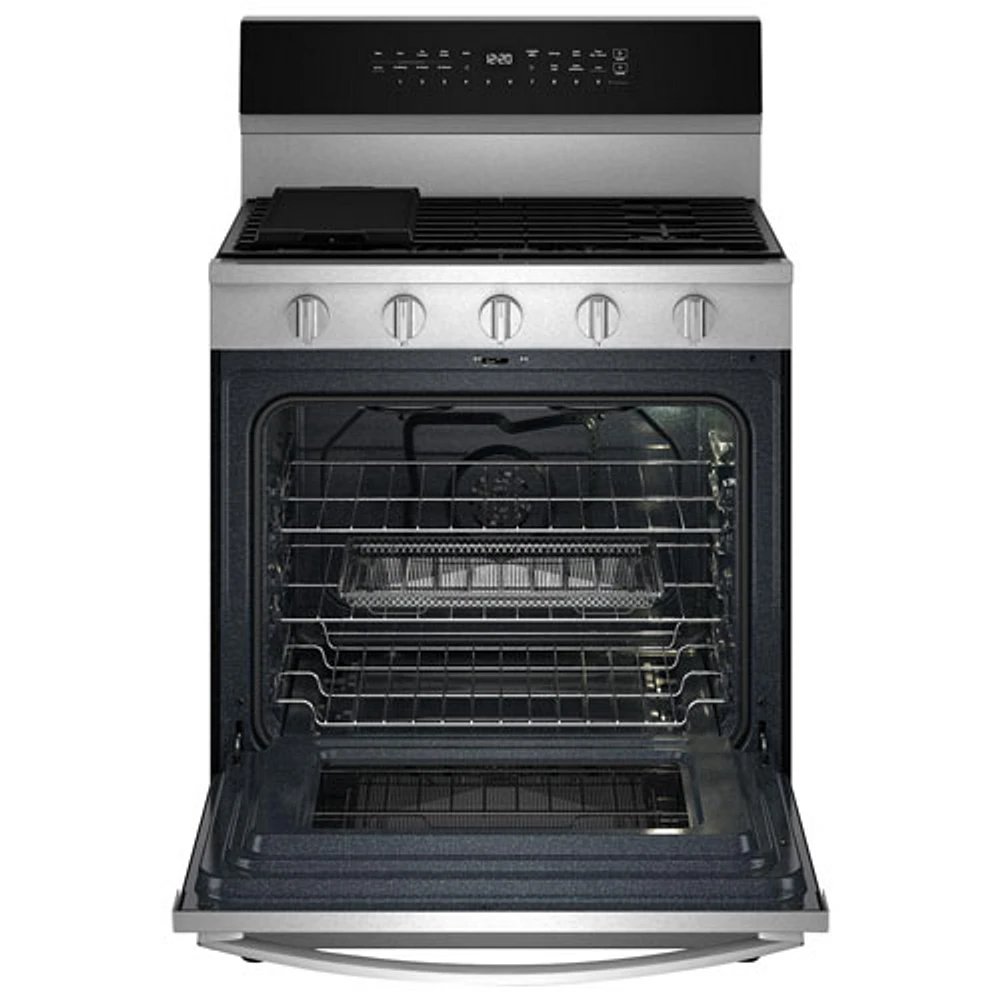 Whirlpool 30" 5.0 Cu. Ft. True Convection 5-Burner Freestanding Gas Range (WFGS7530RZ) - Stainless Steel