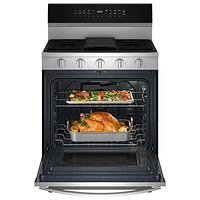 Whirlpool 30" 5.0 Cu. Ft. True Convection 5-Burner Freestanding Gas Range (WFGS7530RZ) - Stainless Steel