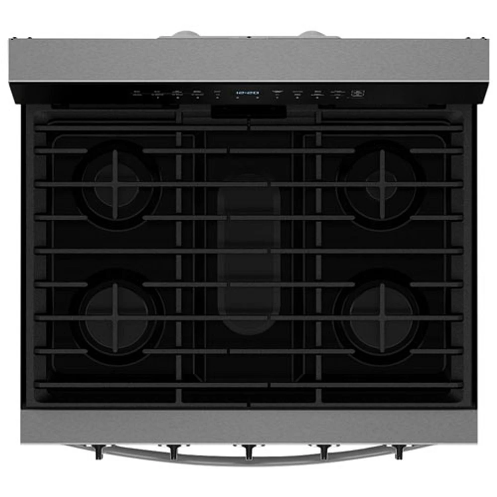 Whirlpool 30" 5.0 Cu. Ft. True Convection 5-Burner Freestanding Gas Range (WFGS7530RZ) - Stainless Steel