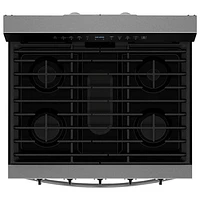 Whirlpool 30" 5.0 Cu. Ft. True Convection 5-Burner Freestanding Gas Range (WFGS7530RZ) - Stainless Steel