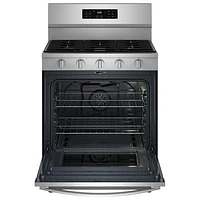 Whirlpool 30" 5.0 Cu. Ft. Fan Convection 5-Burner Freestanding Gas Air Fry Range (WFGS5030RZ) - Stainless