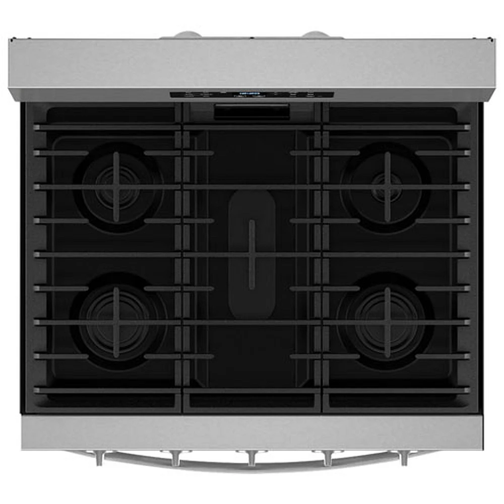 Whirlpool 30" 5.0 Cu. Ft. Fan Convection 5-Burner Freestanding Gas Air Fry Range (WFGS5030RZ) - Stainless