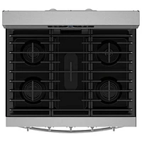 Whirlpool 30" 5.0 Cu. Ft. Fan Convection 5-Burner Freestanding Gas Air Fry Range (WFGS5030RZ) - Stainless