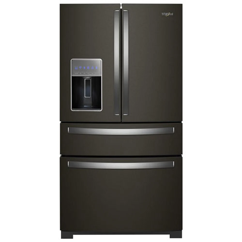 Whirlpool 36" 26 Cu. Ft. French Door Refrigerator (WRMF7736PV) - Black Stainless Steel