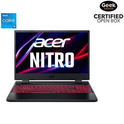 Open Box - Acer Nitro 5 15.6" Gaming Laptop - Black (Intel Ci5-12450H/8GB RAM/512GB SSD/GeForce RTX 3050)