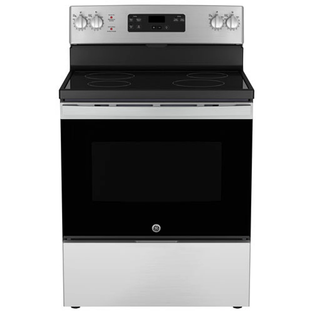 Open Box - GE 30" 5.0 Cu. Ft. Freestanding Electric Range (JCBS630SVSS) - Stainless Steel - Perfect Condition