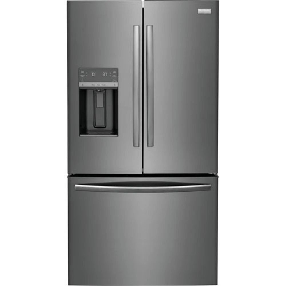 Open Box - Frigidaire Gallery 36" French Door Refrigerator w/ Water/Ice Dispenser -Black Stainless - Perfect Condition