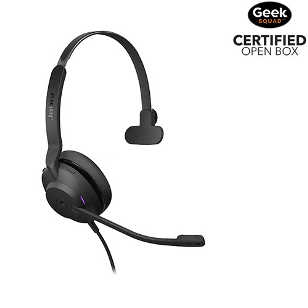 Open Box - Jabra Evolve2 40 On-Ear Passive Noise Cancelling Headsets with Mic (24189-899-899)